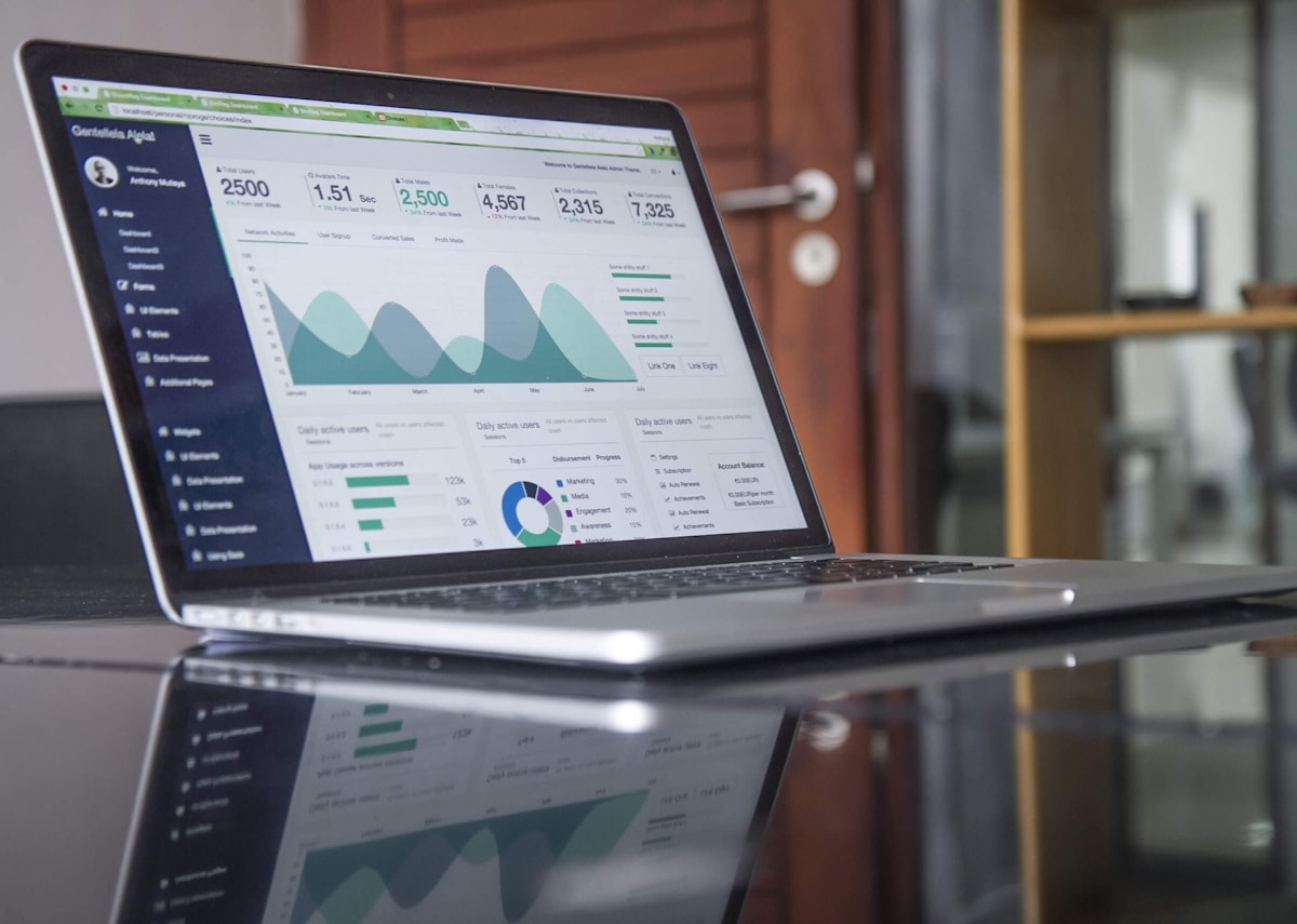 SME business finance dashboard and cloud ledger analytics